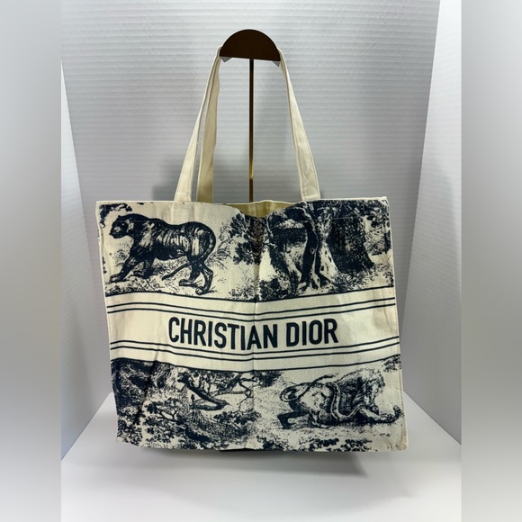 Christian Dior Wardujuy Canvas Tote Bag. NOVELTY ITEM. - Picture 1 of 4